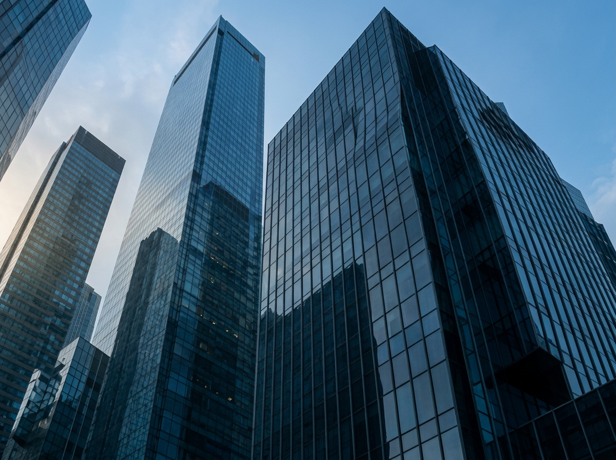 Glass towers representing MOVANS Corporate Services